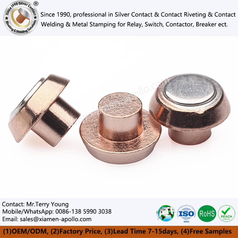 Shaped Silver Alloy Contacts Shaped Silver Alloy Contacts