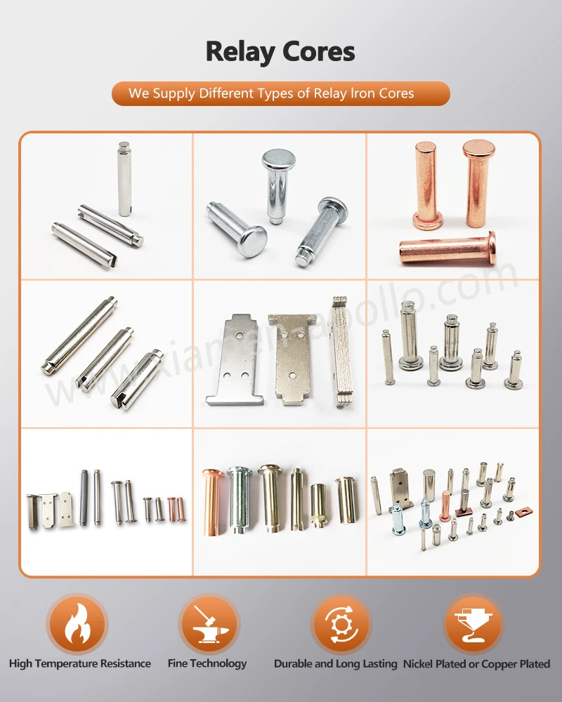 Different Types of Pure Iron Flat Core for EV Relay Different Types of Pure Iron Flat Core for EV Relay