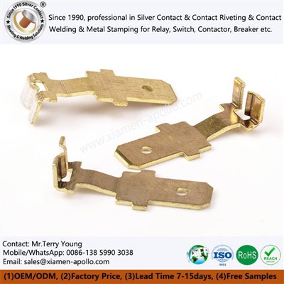 ชิ้นส่วนซ็อกเก็ตสวิตช์ทองเหลืองไฟฟ้า